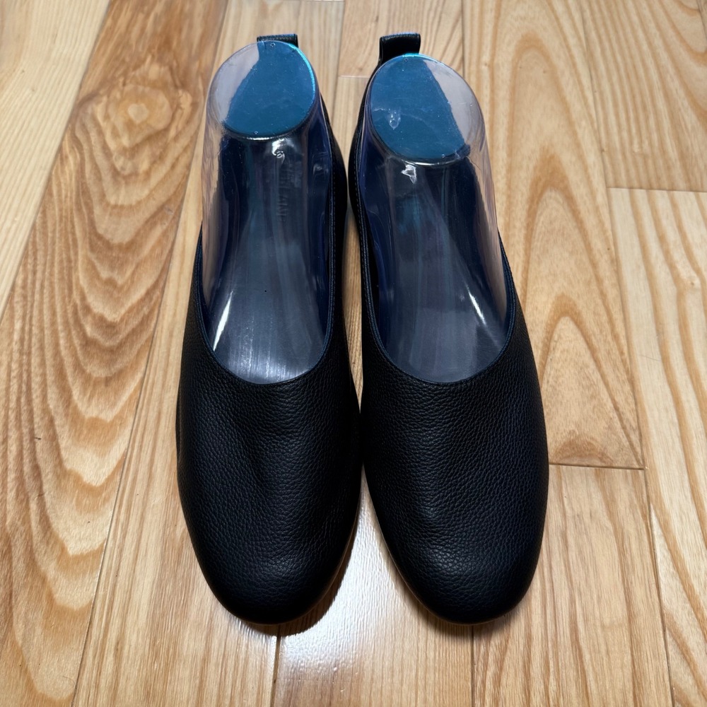 Everlane The Day Glove Shoe US 10 Women's High Vamp Ballet Flat Black Leather - Picture 3 of 10